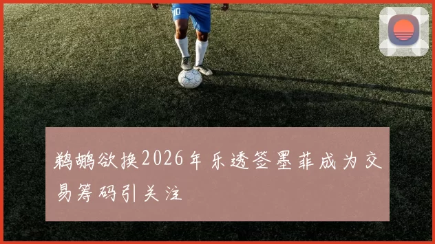 鹈鹕欲换2026年乐透签墨菲成为交易筹码引关注